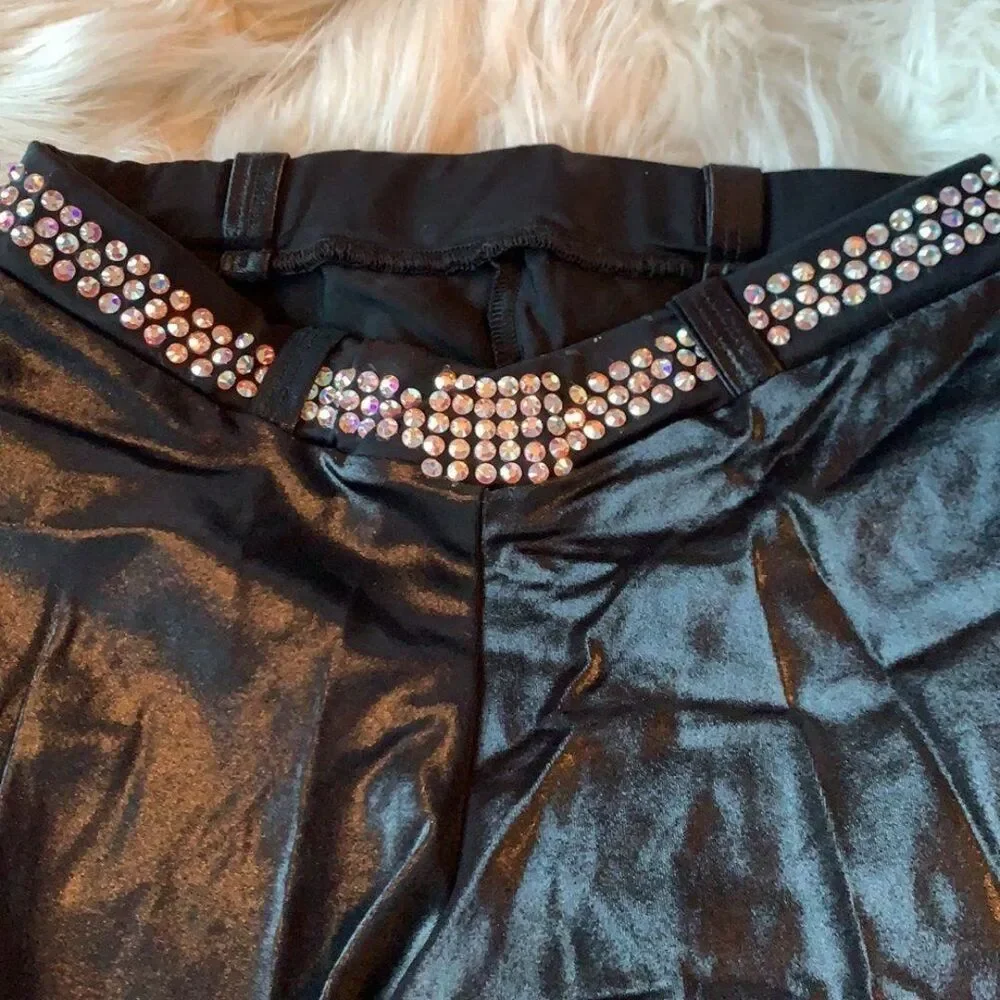 Sandy from Grease dance outfit with swarovski crystals and pink neck tie